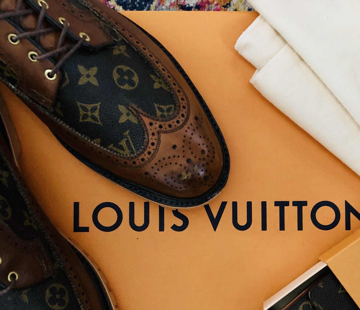Louis Vuitton Men's Wingtip Graffiti Sneakers
