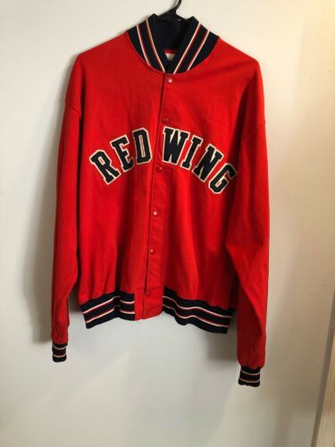 Mens Vintage Red Wing Baseball Jacket