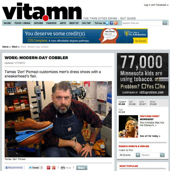 Our Master Cobbler Featured in Vita.mn