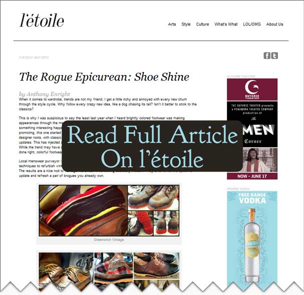 Greenwich Vintage featured in l’étoile