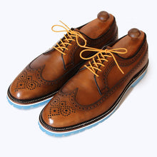 Load image into Gallery viewer, Custom:  Brown Wingtip with Blue Sole