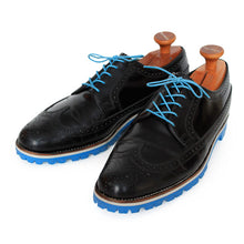 Load image into Gallery viewer, Custom:  Black Wingtip with Blue Sole
