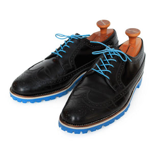 Custom: Black Wingtip with Blue Sole 9.5 / Ripple (+$25) Custom: Black Wingtip with Blue Sole 9.5 / Ripple (+$25)