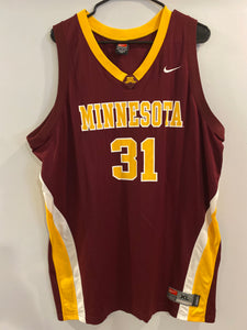 Minnesota Gopher NIKE basketball jersey #31 sz. XL