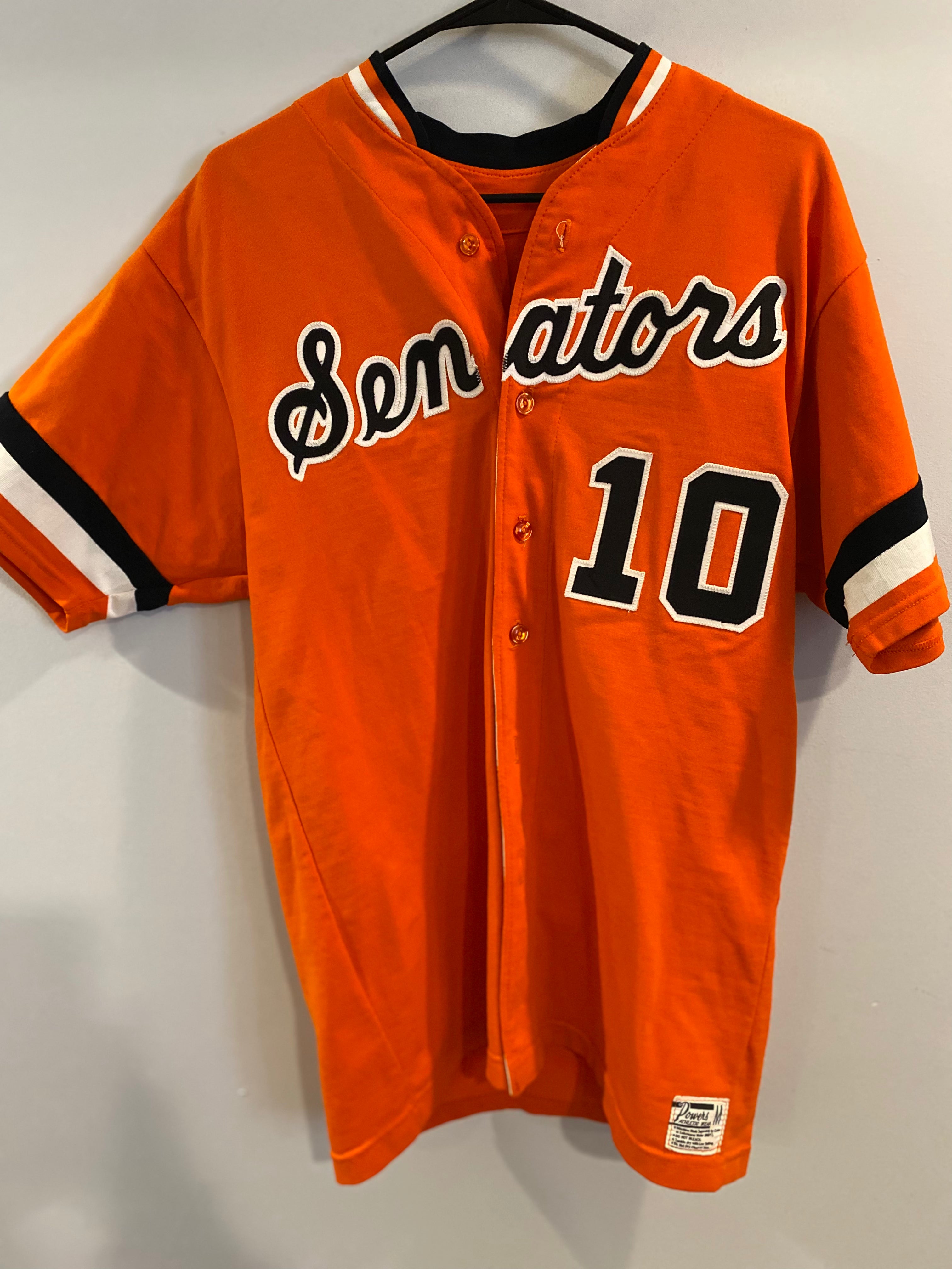 Senators top baseball jersey